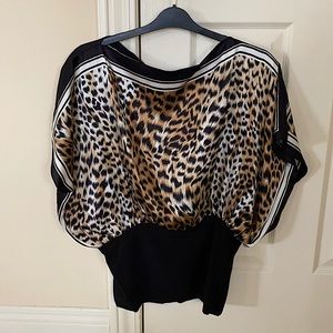 Silk Leopard Print Blouse / New never worn